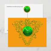 HEILIGE PATRICIUS' KELTISCHE HART BRIEFKAART (Voorkant / Achterkant)