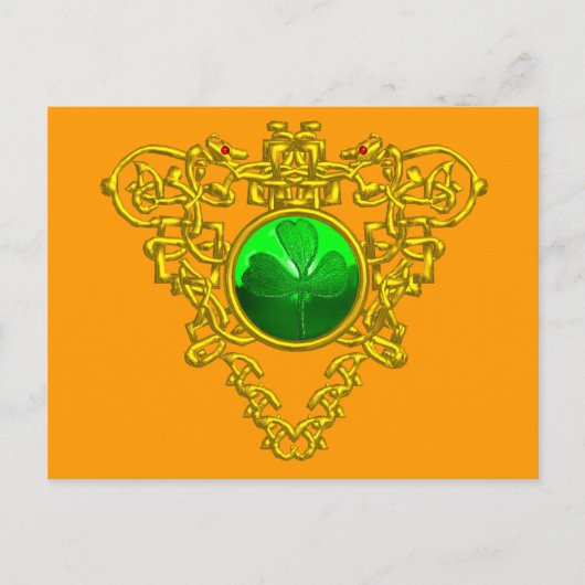 HEILIGE PATRICIUS' KELTISCHE HART BRIEFKAART (Voorkant)