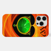 HEILIGE PATRICIUS' KELTISCHE HART,KLAVERTJE DRIE M iPhone HOESJE (Achterkant horizontaal)