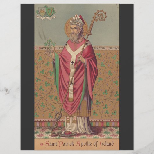 Heilige Patrick van Ierland Heilige Keltische Kuns Flyer (Voorkant)