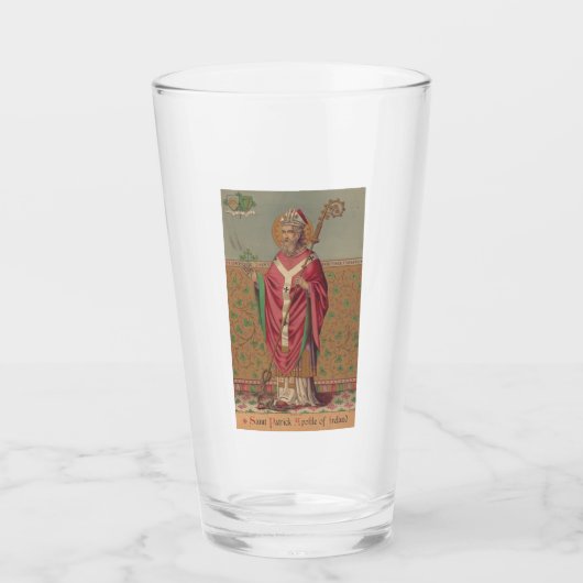 Heilige Patrick van Ierland Heilige Keltische Kuns Glas (Voorkant)