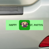 HEILIGE PATTY PUG BUMPERSTICKER (Op auto)