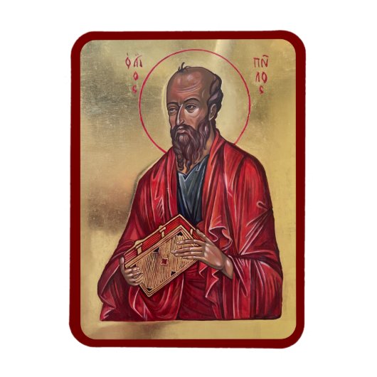 Heilige PAULUS De Apostel Orthodoxe Icoon Magneet (Verticaal)
