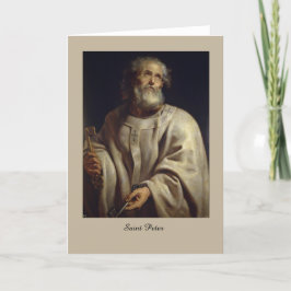 Heilige Peter door Peter Paul Rubens, Wenskaart Kaart
