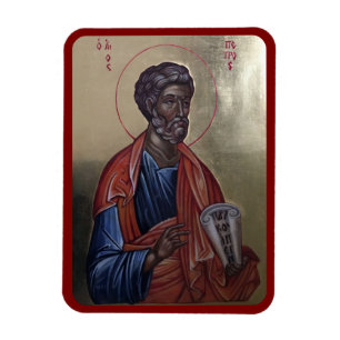 Heilige Petrus De Apostel Orthodoxe Icoon Magneet