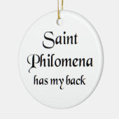 heilige Philomena Keramisch Ornament (Links)