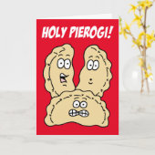 Heilige Pierogi, je bent 70! Verjaardagskaart voor Kaart (Gele Bloem)