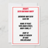 Heilige Pierogi Turning 50 Poolse uitnodiging (Achterkant)