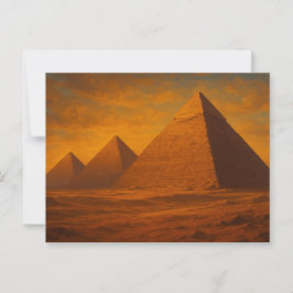 Heilige Piramides Gouden Uur Egyptisch Briefkaart