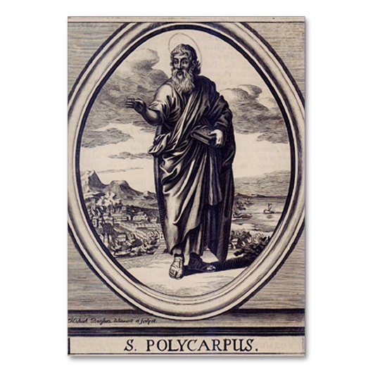 Heilige Polycarpus Apostolische Kerk Vader Grafisc Kaart (Voorkant)