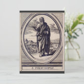Heilige Polycarpus Apostolische Kerk Vader Grafisc Kaart (Staand voorkant)