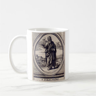 Heilige Polycarpus Apostolische Kerk Vader Grafisc Koffiemok