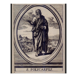 Heilige Polycarpus Apostolische Kerk Vader Grafisc Perfect Poster