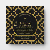 Heilige Priester Gift Pastor Deacon Ordinatie Cust Fotoplaat (Voorkant)