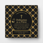 Heilige Priester Gift Pastor Deacon Ordinatie Cust Fotoplaat (Voorkant)