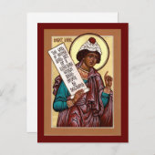 Heilige Profeet Daniel Icon Prayer Kaart (Voorkant / Achterkant)