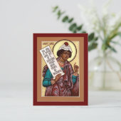 Heilige Profeet Daniel Icon Prayer Kaart (Staand voorkant)