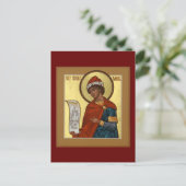 Heilige Profeet Daniel Icon Prayer Kaart (Staand voorkant)