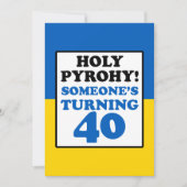 Heilige Pyrofie! Iemand die 40 wordt in Oekraïne Kaart (Voorkant)