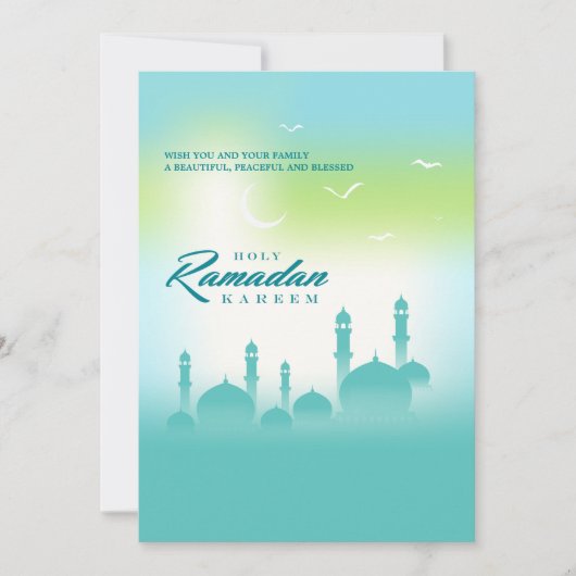 Heilige Ramadan Kareem Wenskaart Feestdagenkaart (Voorkant)