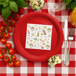 Heilige Ravioli Kleine Gehaktbal Pasta Verjaarda Servet