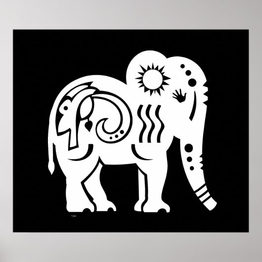 Heilige reus (wit) Poster (Voorkant)