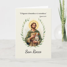 Heilige Rocco Italiaanse religieuze geschrift zege