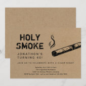 Heilige Roke Cigar Night Birthday Retirement Party Kaart (Voorkant / Achterkant)