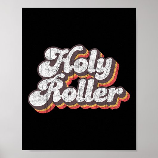 Heilige Roller Disco-kleding 70s kostuum voor vrou Poster (Voorkant)