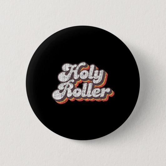 Heilige Roller Disco-kleding 70s kostuum voor vrou Ronde Button 5,7 Cm (Voorkant)