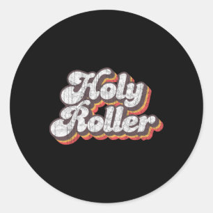 Heilige Roller Disco-kleding 70s kostuum voor vrou Ronde Sticker