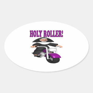 Heilige Roller Ovale Sticker