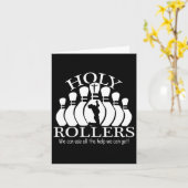 Heilige Rollers die Bowling-team afstemmen Kaart (Gele Bloem)