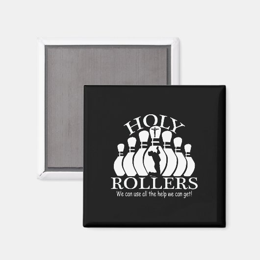 Heilige Rollers die Bowling-team afstemmen Magneet (Voorkant / Achterkant)