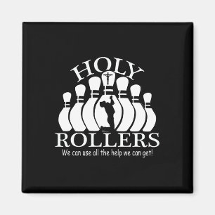 Heilige Rollers die Bowling-team afstemmen Magneet