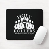 Heilige Rollers die Bowling-team afstemmen Muismat (Met muis)