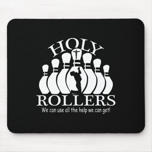 Heilige Rollers die Bowling-team afstemmen Muismat (Voorkant)