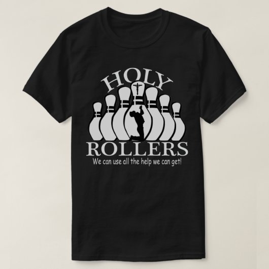 Heilige Rollers Matching Bowling team 1 T-shirt (Design voorkant)