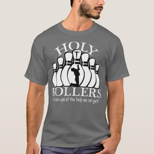 Heilige Rollers Matching Bowling team T-shirt (Voorkant)