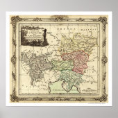 Heilige Romeinse Rijk Kaart 1792 Poster (Voorkant)