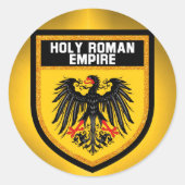 Heilige Romeinse Rijk Ronde Sticker (Voorkant)