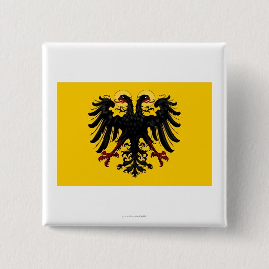 Heilige Romeinse Rijk Vierkante Button 5,1 Cm (Voorkant)