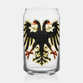Heilige Roomse Rijk Embleem Drinkware Set Blikvorm Glas (Voorkant)