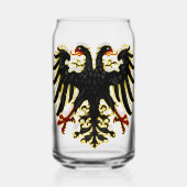 Heilige Roomse Rijk Embleem Drinkware Set Blikvorm Glas (Achterkant)