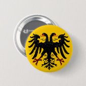 Heilige Roomse Rijk Embleem op Gele Button (Voorkant /achterkant)