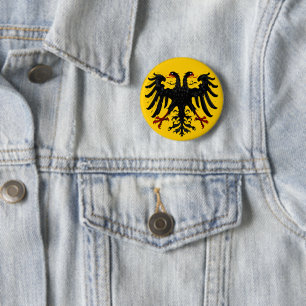 Heilige Roomse Rijk Embleem op Gele Button