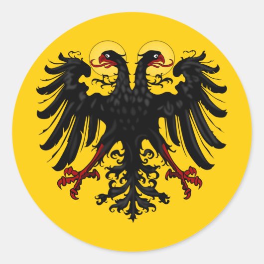 Heilige Roomse Rijk Keizerlijke Banier Ronde Sticker (Voorkant)