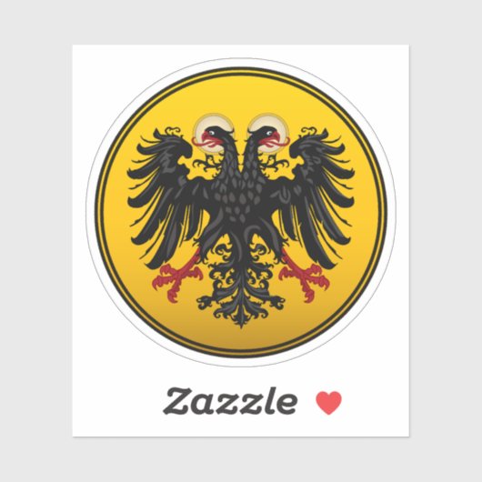 Heilige Roomse Rijk Wapenstaart Sticker (Vel)