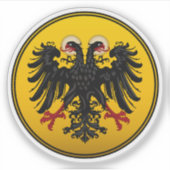 Heilige Roomse Rijk Wapenstaart Sticker (Voorkant)