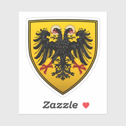 Heilige Roomse Rijk Wapenstaart Sticker (Vel)